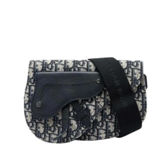 Dior Pre-owned Vintage Crossbody Bag - Dames - Pre-owned - Blauw - Maat: ONE Size Leer