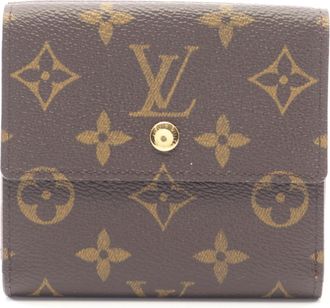 Louis Vuitton Brown Monogram Pvc Leather Wallet (Tri-Fold) (Pre-Owned)
