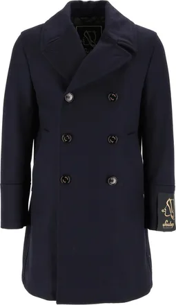 Sealup Genova Virgin Wool Double-Breasted Peacoat