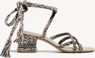 Amambaih Isabel Strappy Cotton Sandals at Nordstrom, Size 38