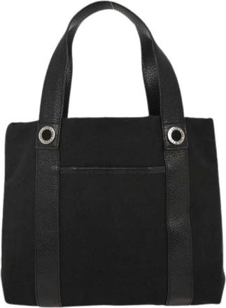Bulgari Pre-owned Handbags, female, Black, Size: ONE SIZE Pre-owned Vintage Canvas Tote