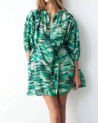 Chufy Ziggy Mini Dress In Sean Green