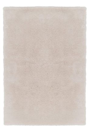 AFK Living Alfombra shaggy ultra suave efecto lana beige 160 x 230 cm