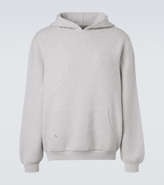 God's True Cashmere Cashmere hoodie with quartz