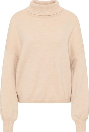 Risa Gebreide coltrui teylon Dames beige