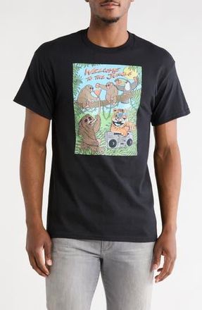 Riot Society Welcome to the Jungle Graphic T-Shirt in Black at Nordstrom Rack, Size Xx-Large