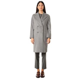 Max Mara Agenda Coat - Dames - Mantels - Grijs - Maat: M Wol