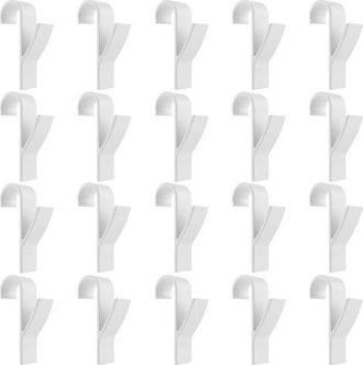 OEM Paquete De 20 Ganchos Blancos Para Radiador, Ganchos De Pl&aacute;stico Abs Para Radiador, Ganchos Para Radiador Toallero El&eacute;ctrico, Soportes Redondos Para C