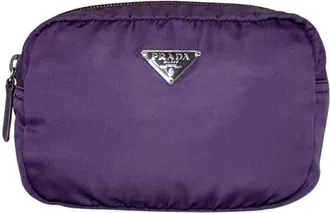 Prada Purple Nylon Pouch (Pre-Owned)