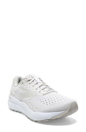 Brooks Ghost 16 Running Shoe in White/white/grey at Nordstrom Rack, Size 9.5