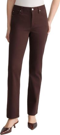 Jones New York Lexington Straight Leg Jeans in Coffee Bean at Nordstrom, Size 16