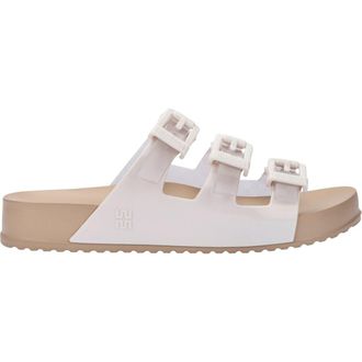 Melissa Cozy Stripes Platform Slide Sandal in Beige/white at Nordstrom, Size 10