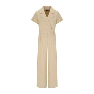 Max Mara Jumpsuits, female, Beige, Size: 2XS Oblato Jumpsuit