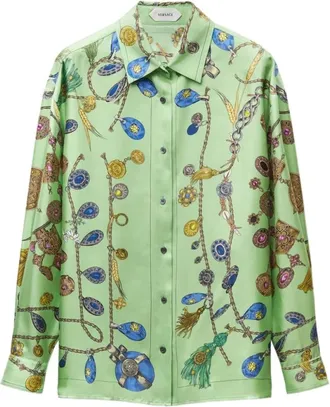 Versace Donna, Camicette, Multicolore, S, new