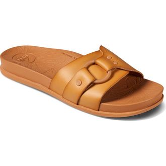 Reef Cushion Soho Cruz Slide Sandal in Natural at Nordstrom, Size 11