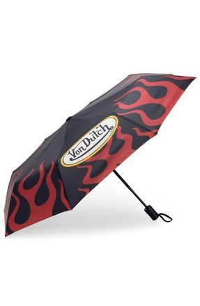 Von Dutch Compact Automatic Umbrella, Strong & Portable in Nitro at Nordstrom