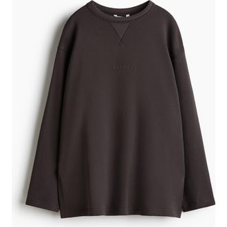 H&M Text-motif Sweatshirt in Dark Gray/le Marais at Nordstrom, Size Xx-Small