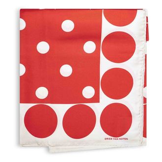 Dries Van Noten Silky Scarves, female, Multicolor, Size: ONE SIZE Silk Square Scarf