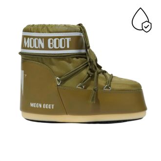 Moon Boot Womens Icon Low Nylon Boots In Khaki