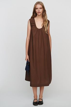 Lisa Says Gah Peggy 100% Cotton Midi Dress