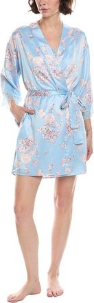 Flora Nikrooz 2Pc Printed Matte Charmeuse, Wrap & Cami Set