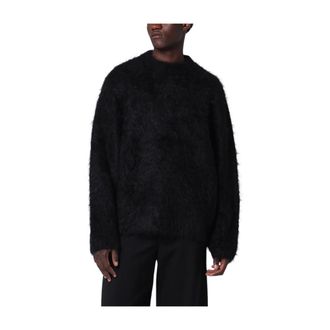 S&eacute;fr Haru Sweater - Heren - Ronde hals truien - Zwart - L - Nylon - Truien & Vesten