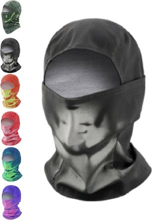 Generic Heat Reactive Balaclava, Unisex Winter Heated Face Mask Men, Ski Mask Winter Full Face Wrap Motorcycle for Skiing Hiking (Gray to White)