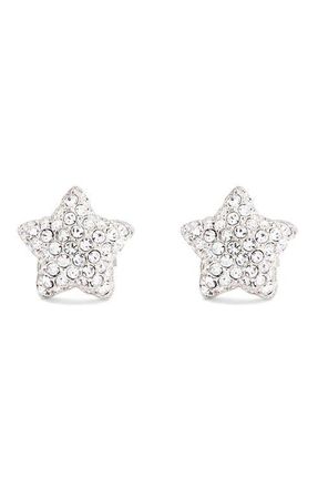 Marc Jacobs Star Pav&eacute; Stud Earrings in Silver/Crystal at Nordstrom