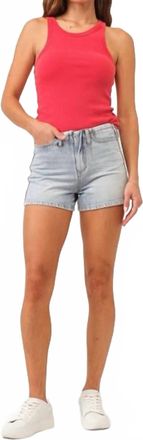 Dear John Denim Carrie High Rise Jean Shorts In Naples Wash