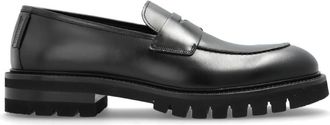 Ferragamo Aukland Leather Penny Loafers, Size 7