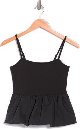 Madden Girl Bubble Hem Camisole in Black at Nordstrom Rack, Size X-Large