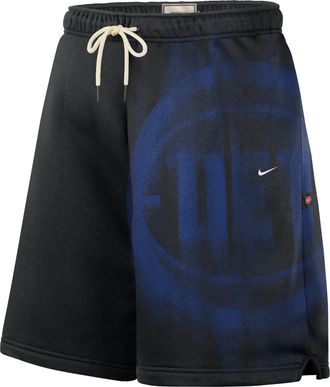 Nike Mens Detroit Pistons Standard Issue Fleece Basketball Shorts in Black | IQ1481-010