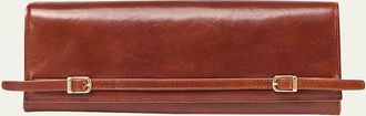 SIMKHAI River East-West Leather Clutch Bag