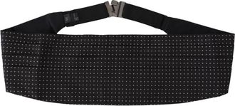 Dolce & Gabbana Brede Taille Cummerband - Dames - Riemen - Zwart - L - Leer - Accessoires
