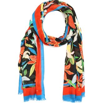 Kate Spade New York summer lilies oblong scarf in Multi at Nordstrom Rack