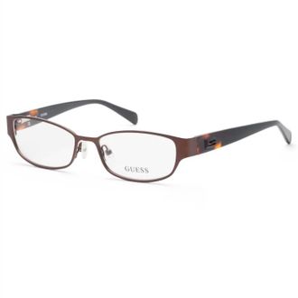 Guess Womens 52Mm Rectangular Glasses In Brown