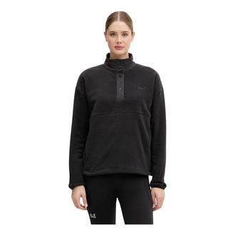 Jack Wolfskin Sumetro HZ - Dames - Sportshirts - Zwart - XS - Wol - Fitness