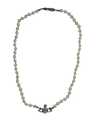 Vivienne Westwood MAN. MINI BAS RELIEF PEARL NECKLACE