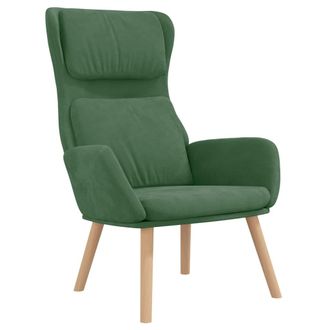 vidaXL Sill&oacute;n De Relax De Terciopelo Verde Claro Vidaxl
