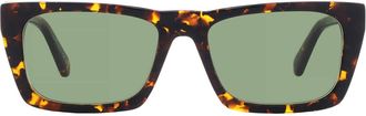 Off-white ALBANY Green Square Unisex Sunglasses OERI13E 6055 56