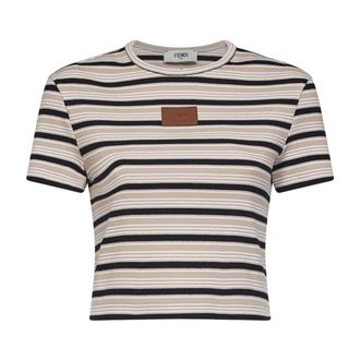 Fendi T-Shirts, female, Multicolor, Size: M Fendi Top