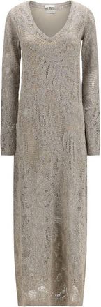 Brunello Cucinelli Beige Linen Casual Womens Dress