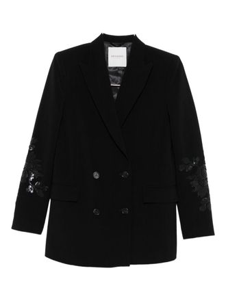 Ermanno Scervino Embroidered Double-Breasted Jacket-Donna
