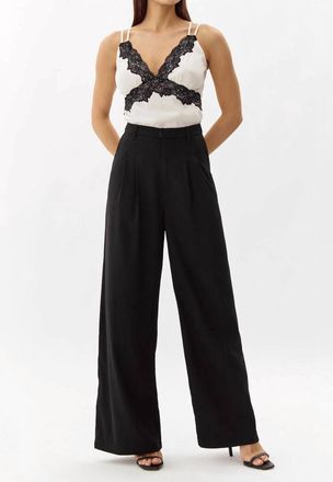 Greylin Stanley Wide Leg Trousers In Black