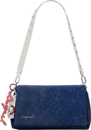 Desigual Tassen, Dames, Blauw, ONE Size, Polyester, Sierra Naron Medium Tas
