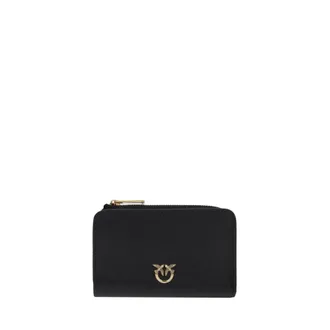 Pinko Wallets & Cardholders, female, Black, Size: ONE SIZE Mini Wallet Vitello Seta
