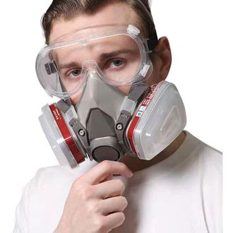 Elle Paquete De 7 Mascarillas Protectoras, Mascarillas Para Pintura En Aerosol, Reutilizables Con Filtro De Polvo, Mascarilla Respiratoria Con Filtro Para 