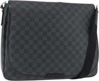 Louis Vuitton Pre-owned Cross Body Bags, female, Black, Size: ONE SIZE Pre-owned Damier Graphite Shoulder Bag
