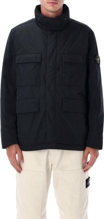 Stone Island Black Long Sleeves Logo T-Shirt