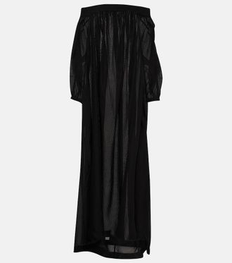 Alaia Alaïa Off-shoulder maxi dress
